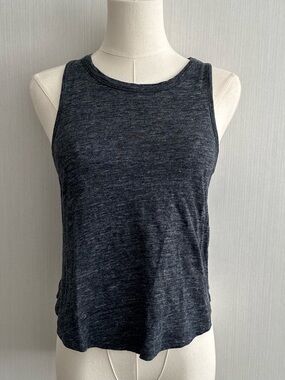 Madewell Linen Navy Heather Racerback Tank